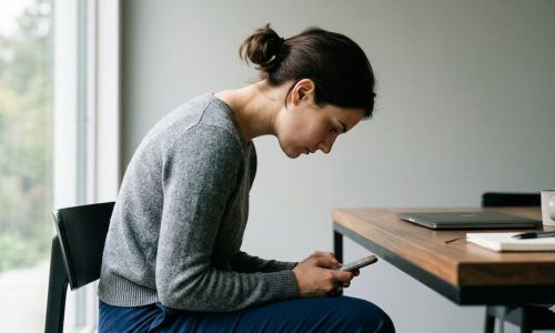 Tech neck, czyli smartfonowa szyja. Jak jej zapobiegać?
